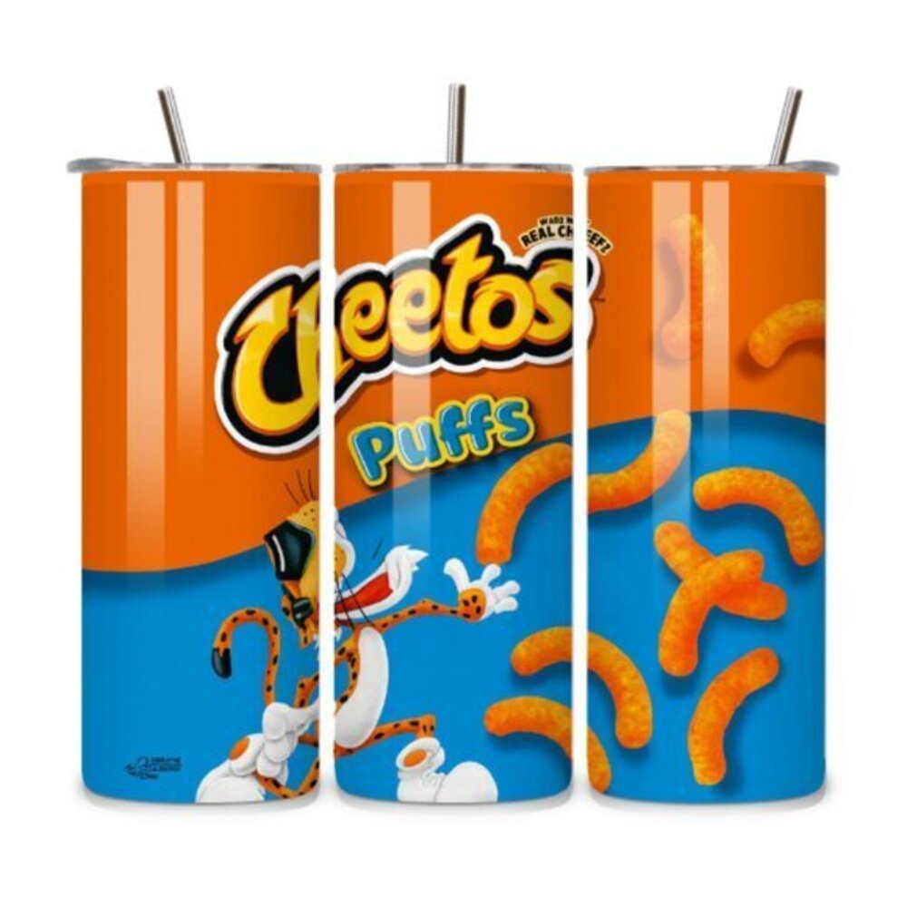 Cheetos Puffs 20oz Stainless Steel Tumbler